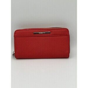 “Rosetti Red Zip Around Wallet Women’s Faux Leather Clutch Organizer”